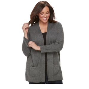 Croft & Barrow Open Front Cardigan- NO POCKETS